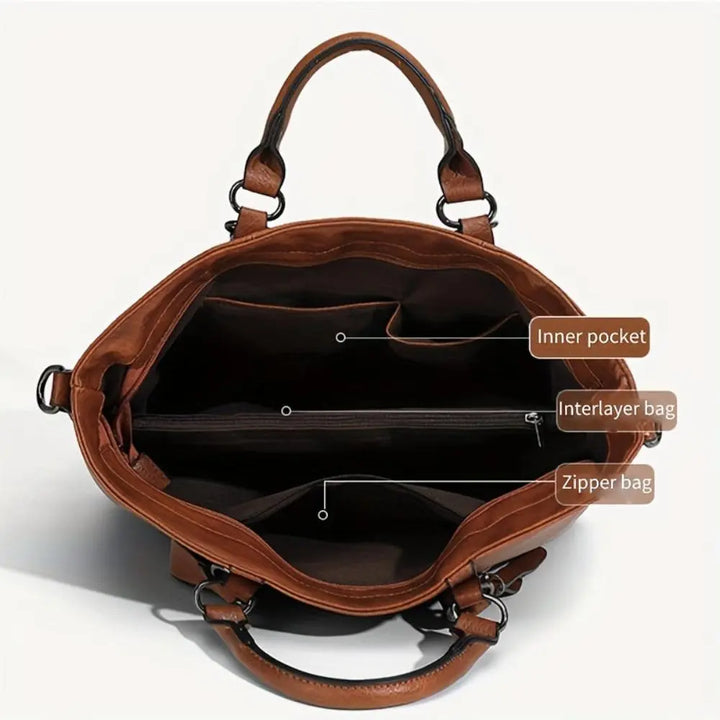 Charlotte | Comfortable to wear — Comfortable Leather Shoulder Bag