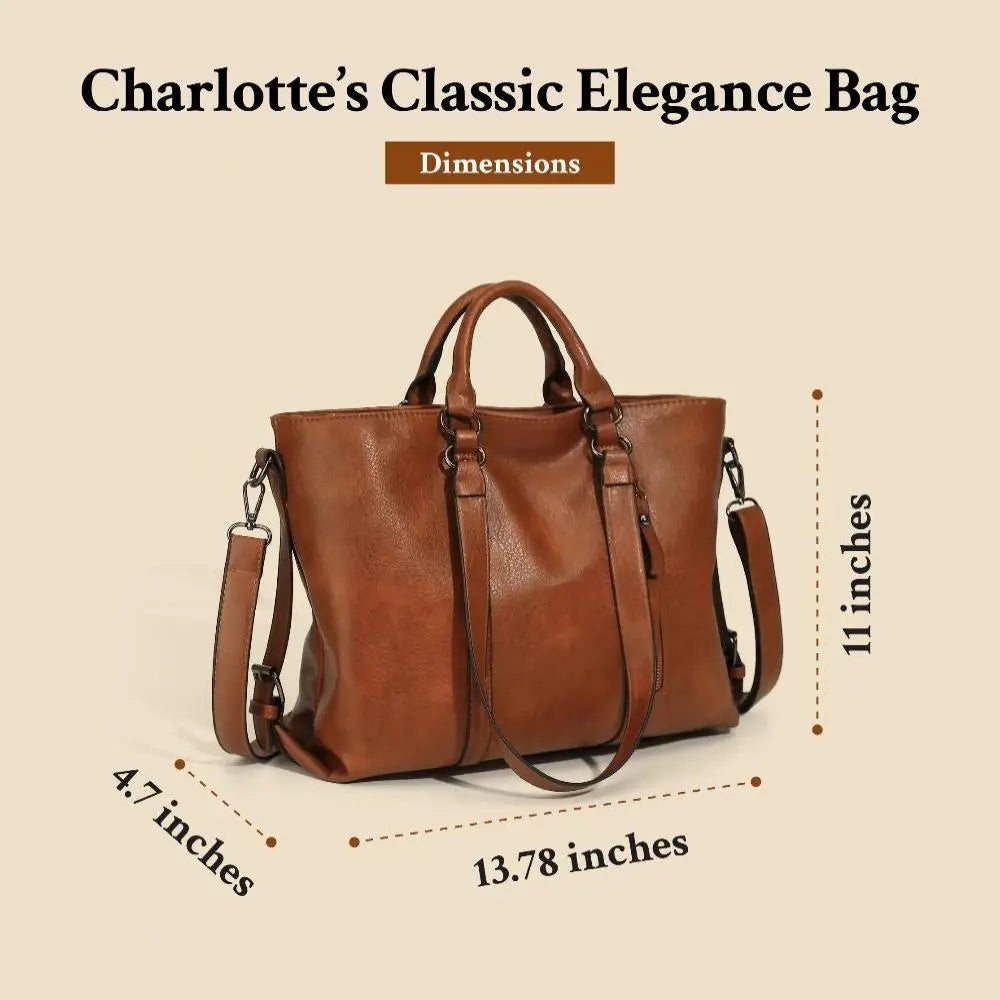 Charlotte | Comfortable to wear — Comfortable Leather Shoulder Bag