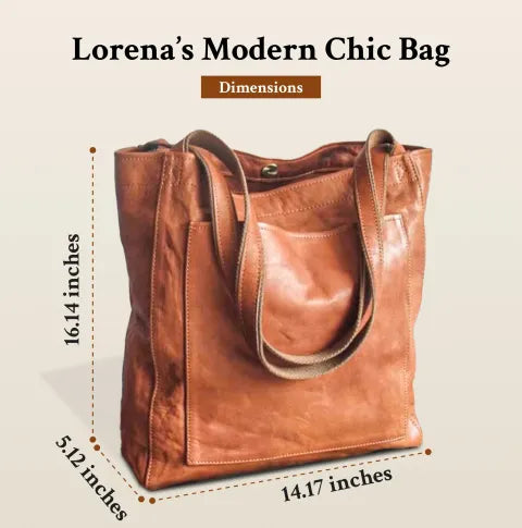 Lorena | No more searching — Leather bag with compartments